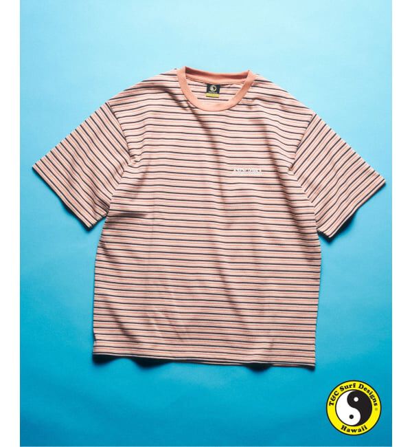 417 EDIFICE「T&C SURF DESIGNS 417別注 マルチボーダー Tシャツ」|Tシャツ・カットソー|オレンジベース