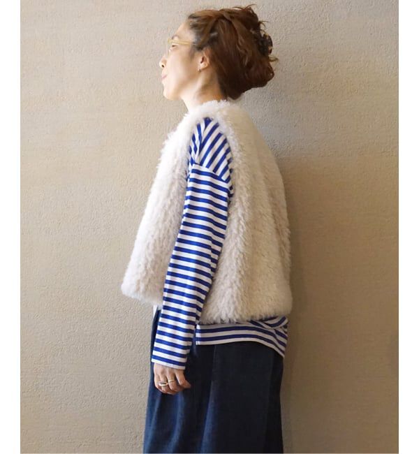 journal standard luxe「カーリーショートベスト」|ダウンベスト・ベスト|