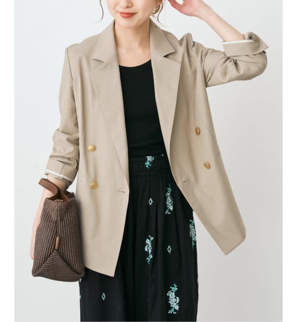 Spick and Span「《予約》サマークロスダブルジャケット」|テーラードジャケット|