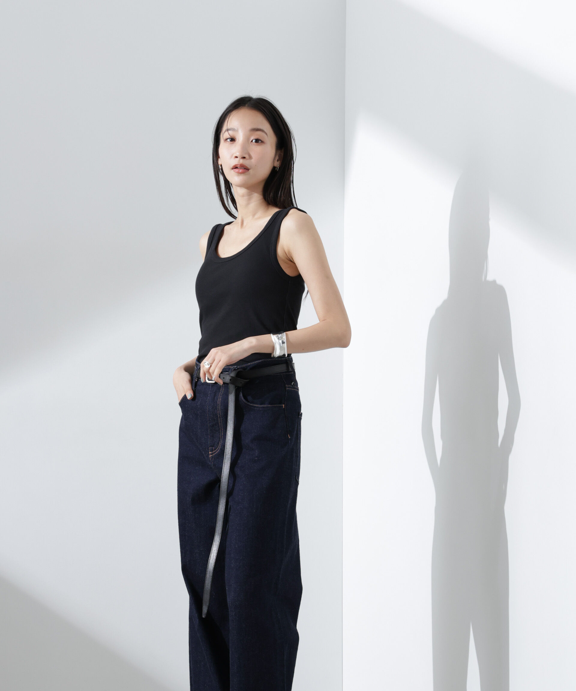 nano･universe「抗菌防臭リブタンクトップ」|Tシャツ・カットソー|