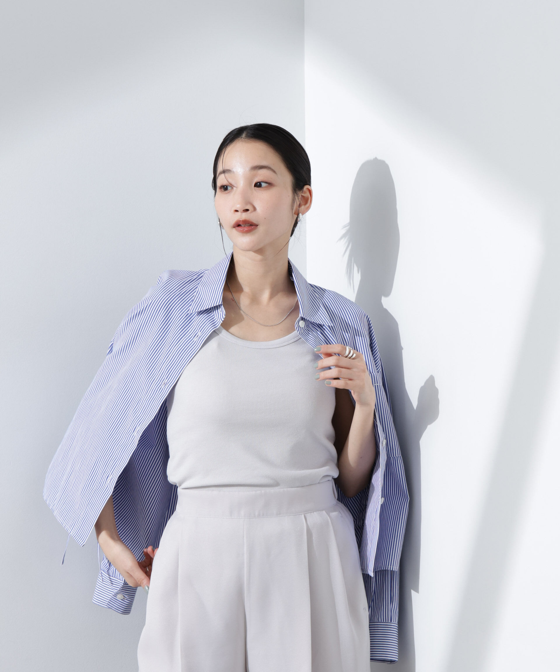 nano･universe「抗菌防臭リブタンクトップ」|Tシャツ・カットソー|