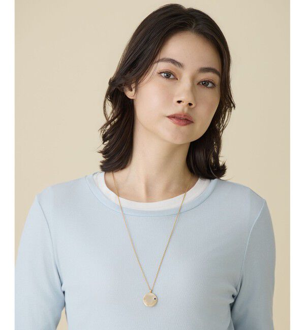 自由区「【SHIHOさん着用・ワンポイントアイテム】メッセージラウンド ネックレス」|ネックレス|ﾏｯﾄｺﾞｰ