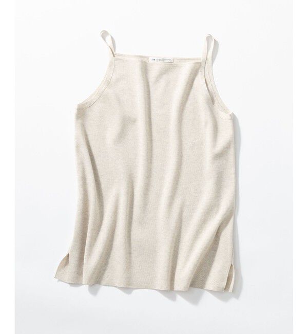 23区「【洗える】シャイニーシアー ニット キャミソール」|キャミソール|アイボリー系