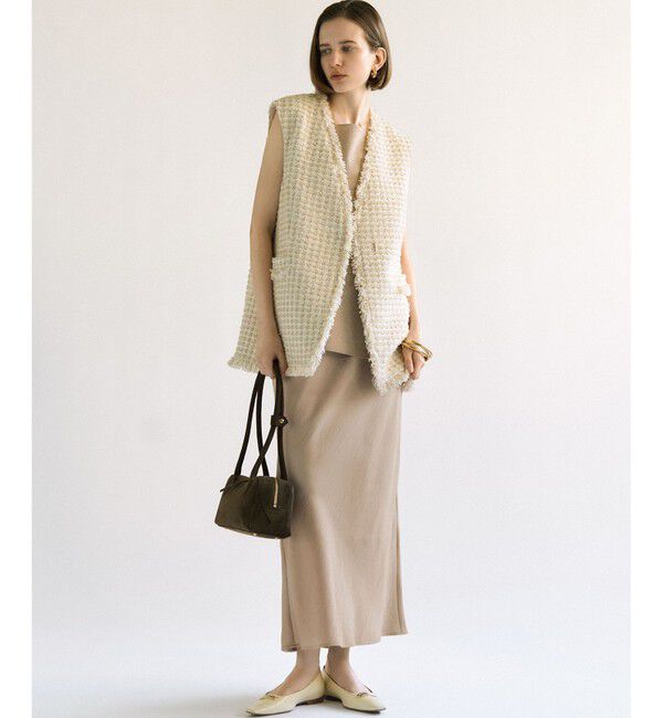 23区「【洗える】シャイニーシアー ニット キャミソール」|キャミソール|