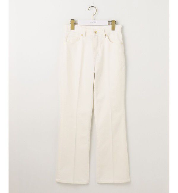 ANY SIS「【美Denimシリーズ】センタープレスセミフレア デニム」|デニム|