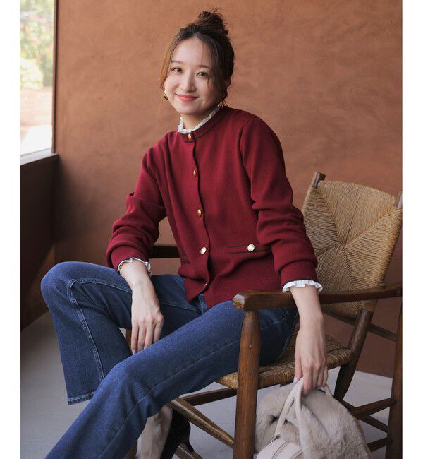 ANY SIS「【美Denimシリーズ】センタープレスセミフレア デニム」|デニム|