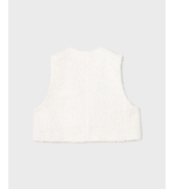  「ツイードショートジレジャケット」|ベスト・ジレ|