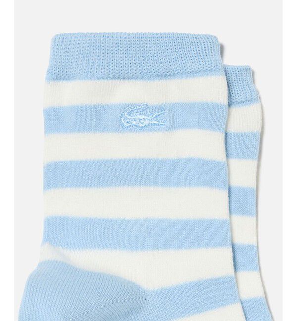 LACOSTE「マリンボーダーミドルソックス」|ソックス|