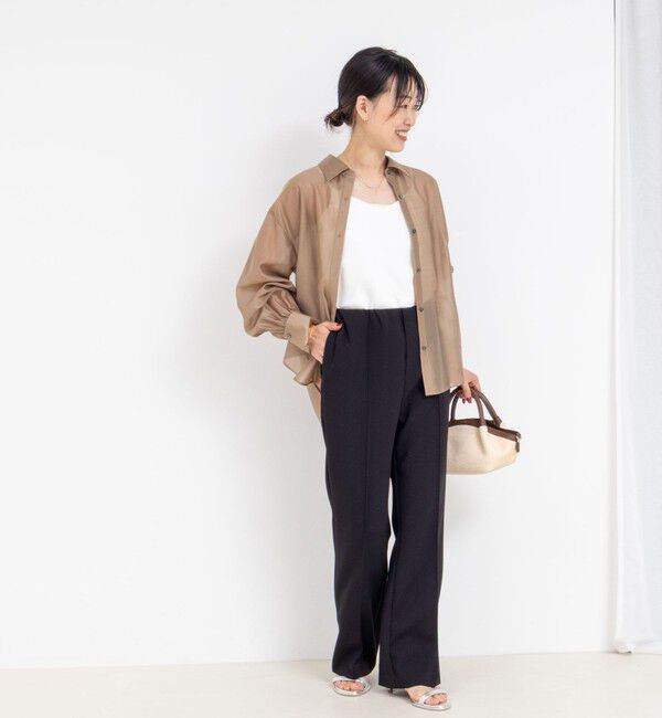 NOLLEY'S「ウォッシャブルハイスペック裾フレアパンツ」|その他|