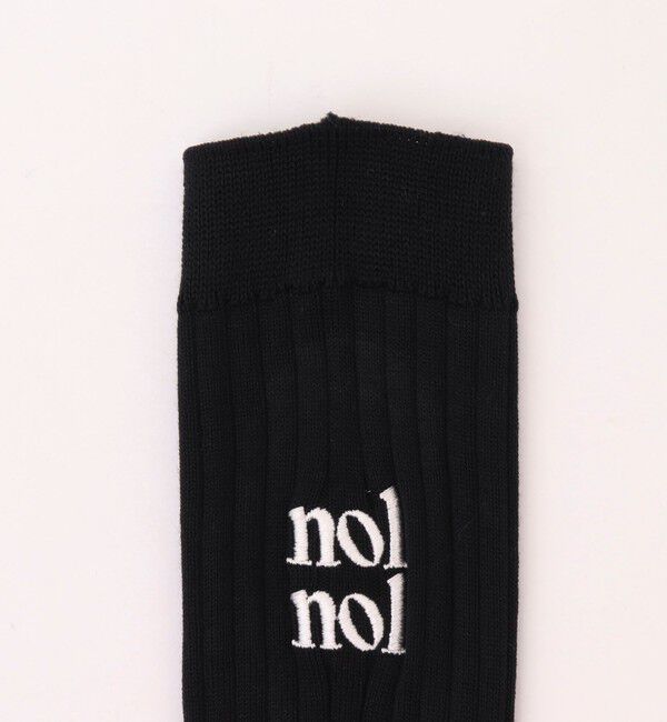 NOLLEY'S「【nolnol/ノルノル】ロゴリブソックス」|ソックス|
