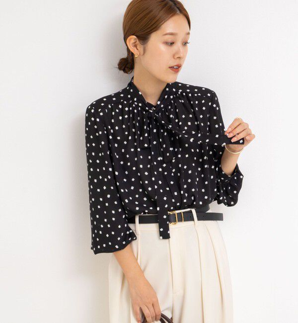 NOLLEY'S「ジョーゼットボウタイブラウス」|シャツ・ブラウス|