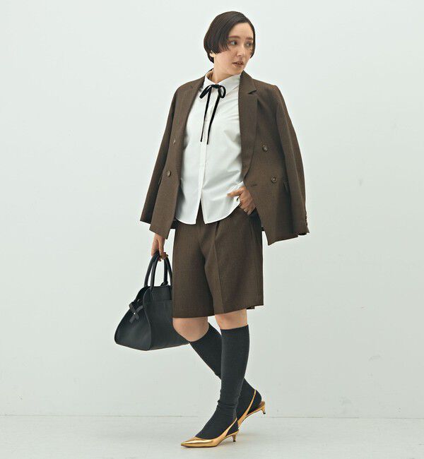 NOLLEY'S「ウォッシャブルリボン付きシャツ」|シャツ・ブラウス|