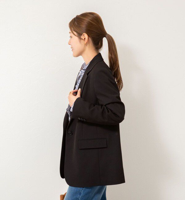 NOLLEY'S「《セットアップ対応》ウォッシャブルストレッチギャバテーラードジャケット」|テーラードジャケット|