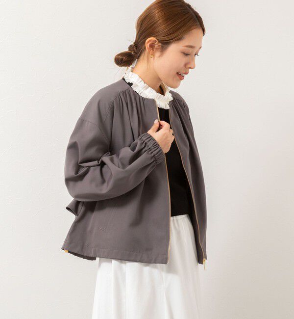 NOLLEY'S「ウォッシャブルジップアップブルゾン」|ブルゾン・スタジャン|