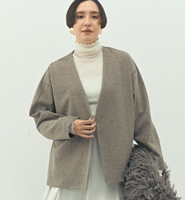 NOLLEY'S「ウォッシャブルストレッチジャージハオリ」|ブルゾン・スタジャン|