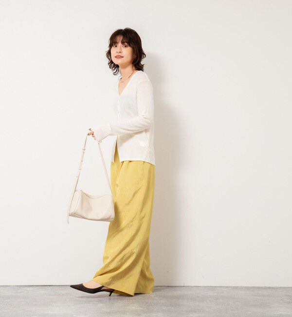 NOLLEY'S「MY STANDARD ウォッシャブルリブカーディガン」|カーディガン|