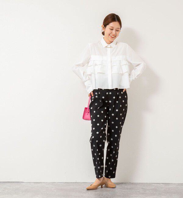 NOLLEY'S「【MARILYN MOON/マリリーンムーン】layered raffle blouse」|シャツ・ブラウス|