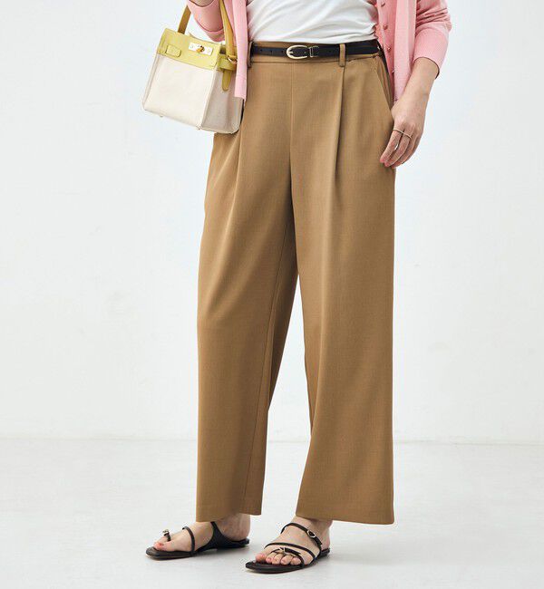 NOLLEY'S「《セットアップ対応》ウォッシャブルイージーツイルセミワイドパンツ」|その他|