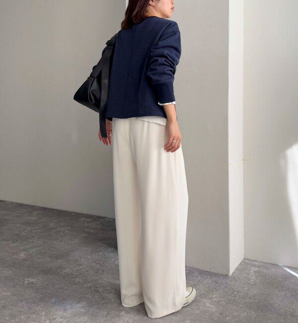 fredy emue「【累計販売数4万本突破！】とろみツイルストレートイージーパンツ」|チノ|