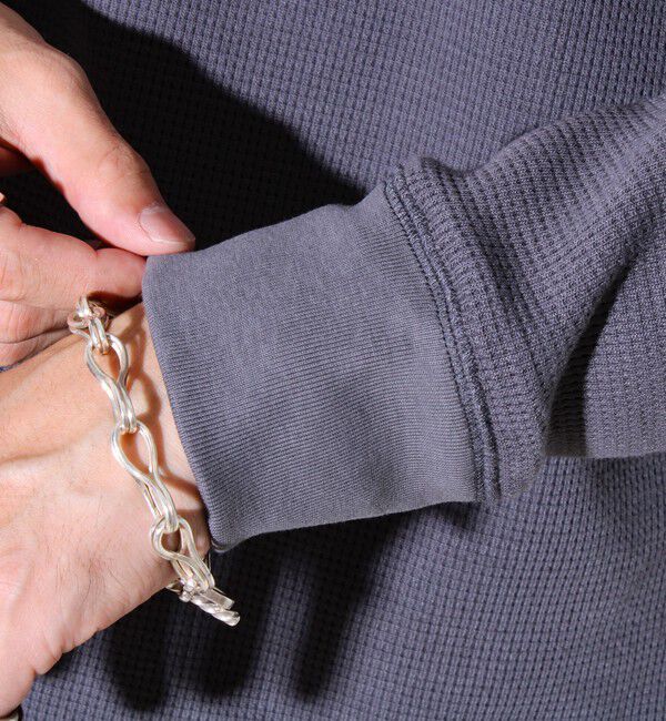 GLOSTER「【レイヤードに最適】【GEVACO】ワッフル素材ロングスリーブTシャツ」|Tシャツ・カットソー|