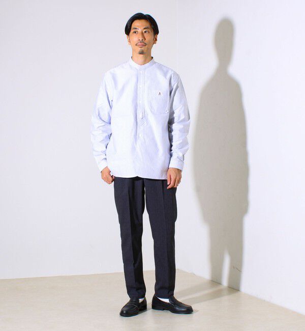 GLOSTER「【シーズンレス】【GEVACO】オックスバンドカラーシャツ」|シャツ・ブラウス|