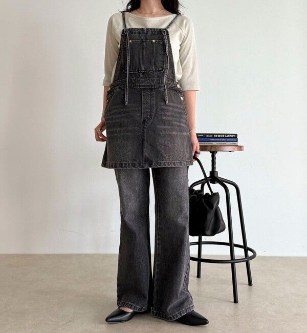fredy emue「デニムサロペットチュニック」|オールインワン|
