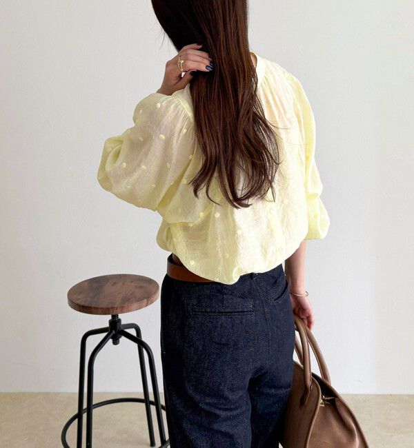 fredy emue「ドット刺繍2ＷAYブラウス」|シャツ・ブラウス|