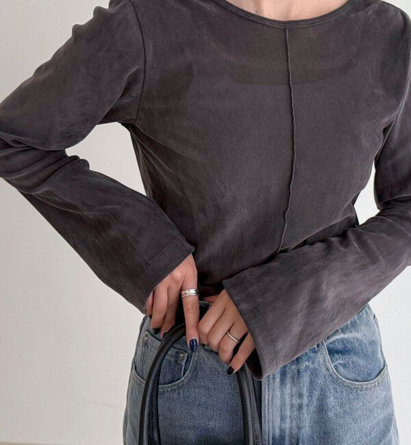 fredy emue「シアーフロッキーフレアスリーブプルオーバー」|Tシャツ・カットソー|