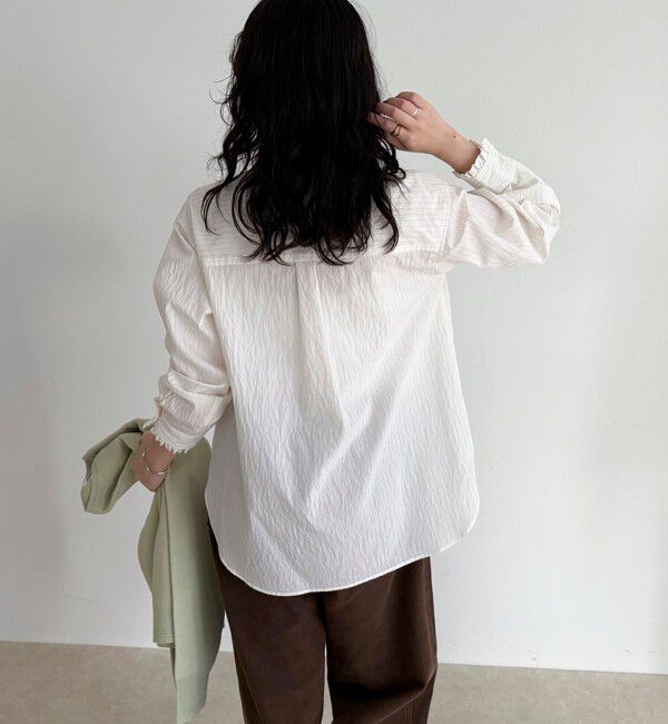 fredy emue「バンドカラーフリルシャツ」|シャツ・ブラウス|