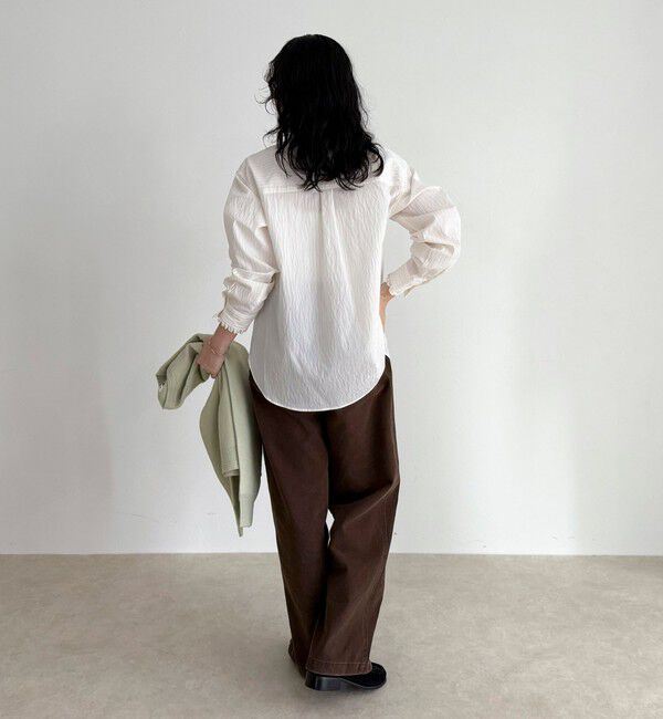 fredy emue「バンドカラーフリルシャツ」|シャツ・ブラウス|