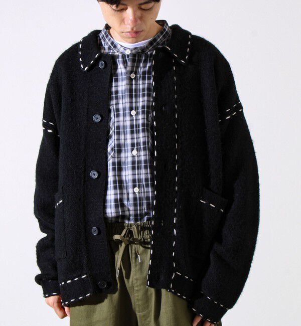 GLOSTER「【ユニセックス対応】ハンドステッチニットジャケット」|カーディガン|