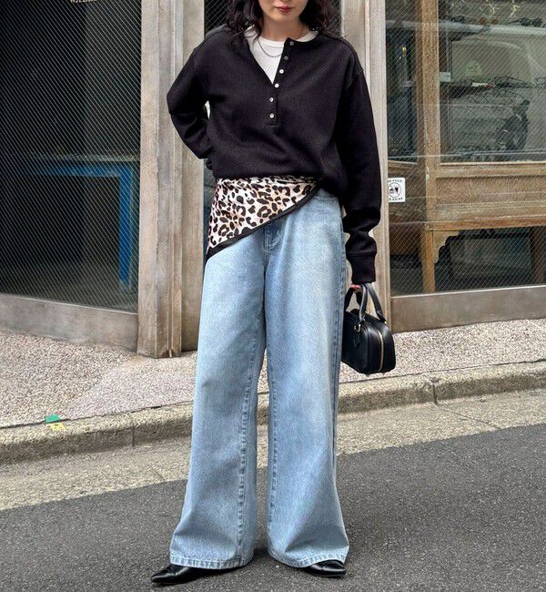 fredy emue「2WAYヘンリーラメプルオーバー」|Tシャツ・カットソー|