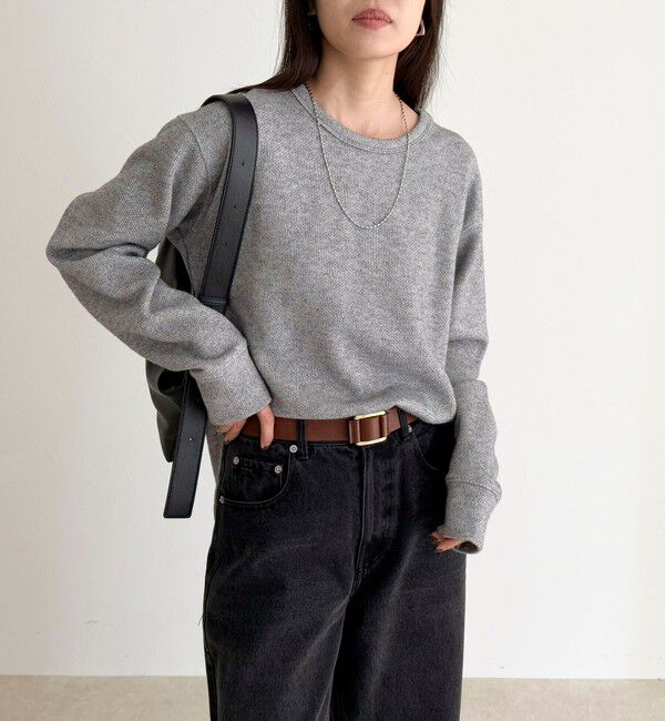 fredy emue「2WAYヘンリーラメプルオーバー」|Tシャツ・カットソー|グレー