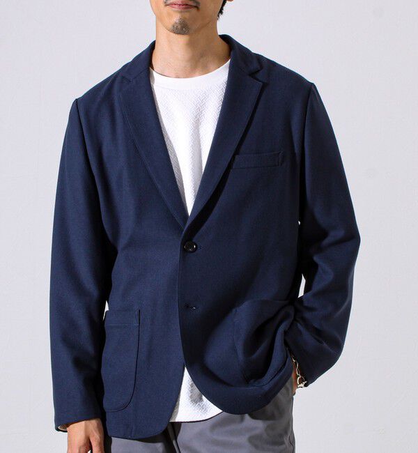 GLOSTER「【オンオフ兼用の大人カジュアルジャケット】両面起毛 ストレッチジャケット」|テーラードジャケット|