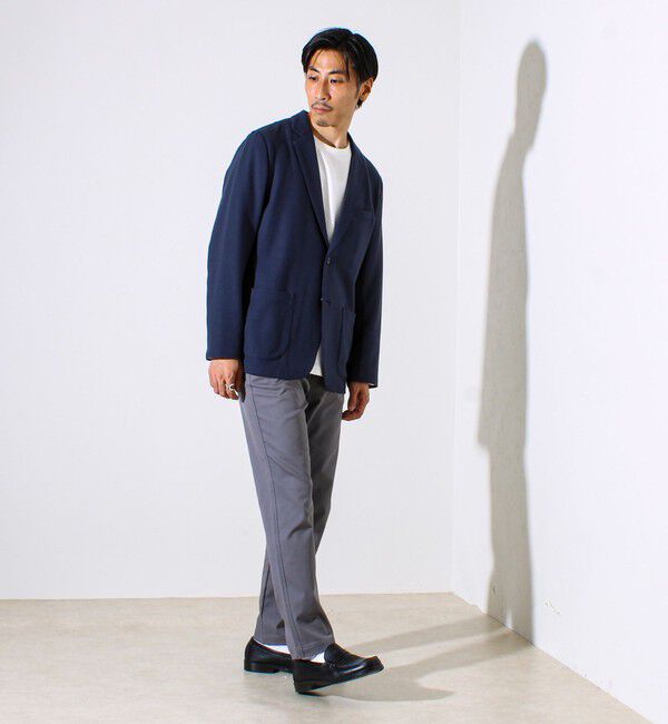 GLOSTER「【オンオフ兼用の大人カジュアルジャケット】両面起毛 ストレッチジャケット」|テーラードジャケット|