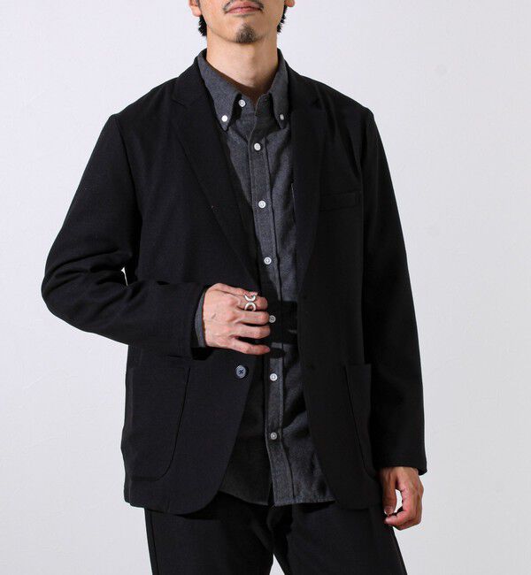 GLOSTER「【オンオフ兼用の大人カジュアルジャケット】両面起毛 ストレッチジャケット」|テーラードジャケット|