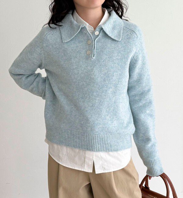 fredy emue「ポロ衿ニットプルオーバー」|ニット・セーター|