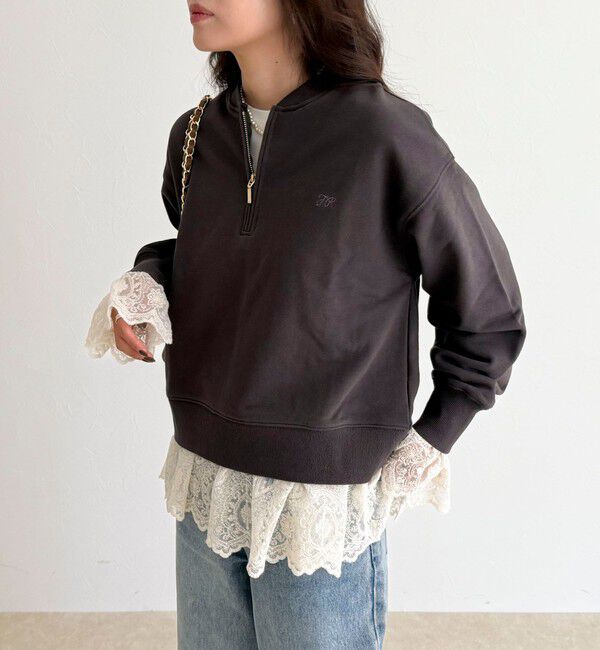 fredy emue「ハーフジップ裏毛スウェット」|スウェット・ジャージ|