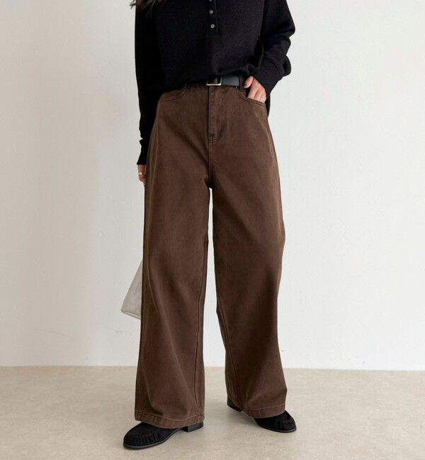 fredy emue「コットンツイルストレートパンツ」|チノ|
