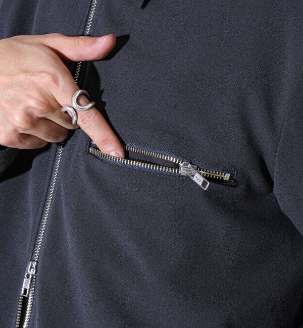 GLOSTER「【セットアップ対応】ウールライクジップジャケット」|ブルゾン・スタジャン|