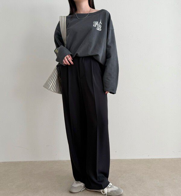 fredy emue「ヴィンテージ加工裏毛オフショルプルオーバー」|Tシャツ・カットソー|