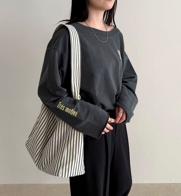 fredy emue「ヴィンテージ加工裏毛オフショルプルオーバー」|Tシャツ・カットソー|