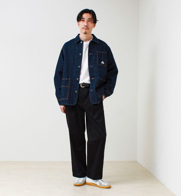 GLOSTER「【大人の万能パンツ】タックチノイージートラウザー」|チノ|