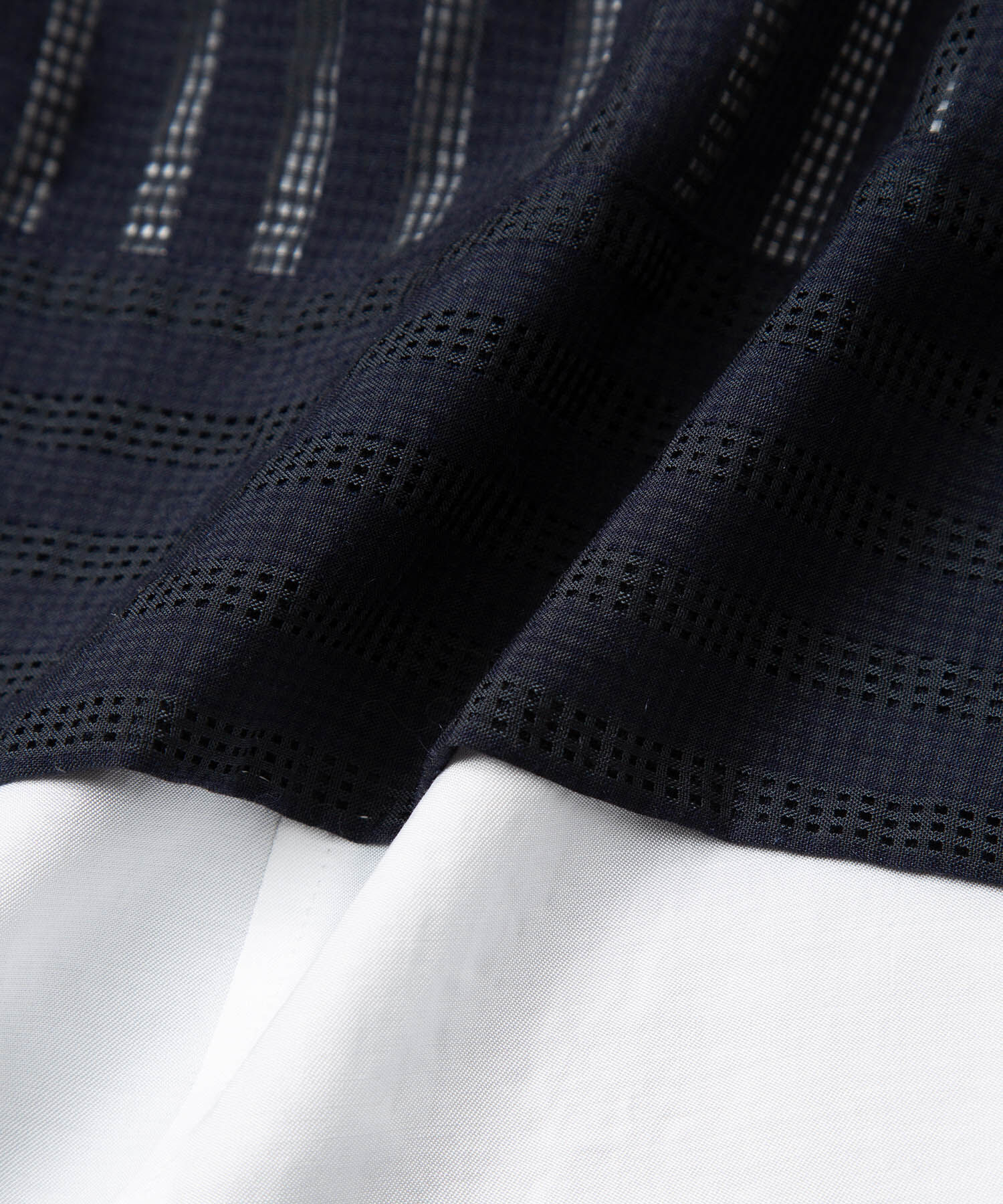 ROPE「シャドーストライプ/楊柳 レイヤードワンピース」|ワンピース|