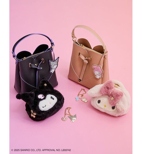 VIS「【マイメロディ&クロミ】 VIS別注モデルハートカットバッグ＆チャームSET」|ハンドバッグ|