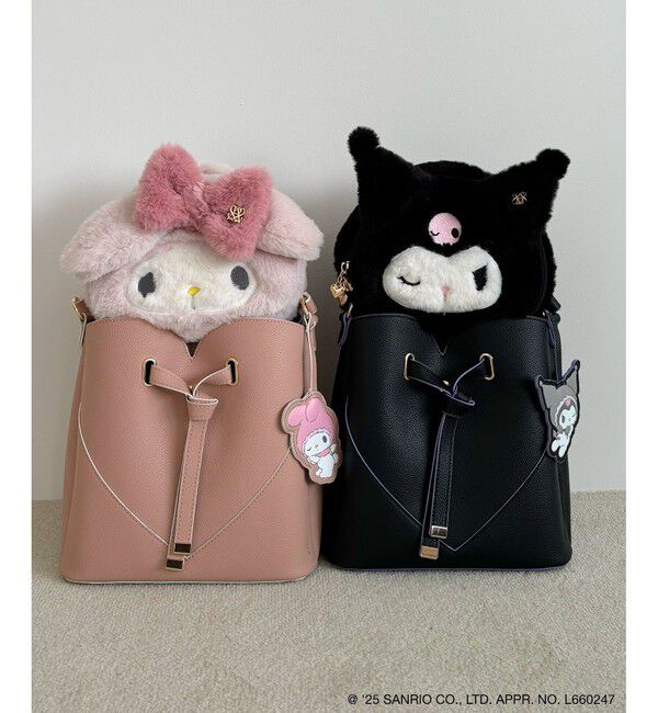 VIS「【マイメロディ&クロミ】 VIS別注モデルハートカットバッグ＆チャームSET」|ハンドバッグ|