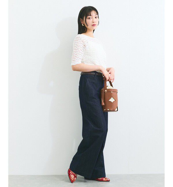 VIS「カットワーク2WAYバッグ」|ハンドバッグ|