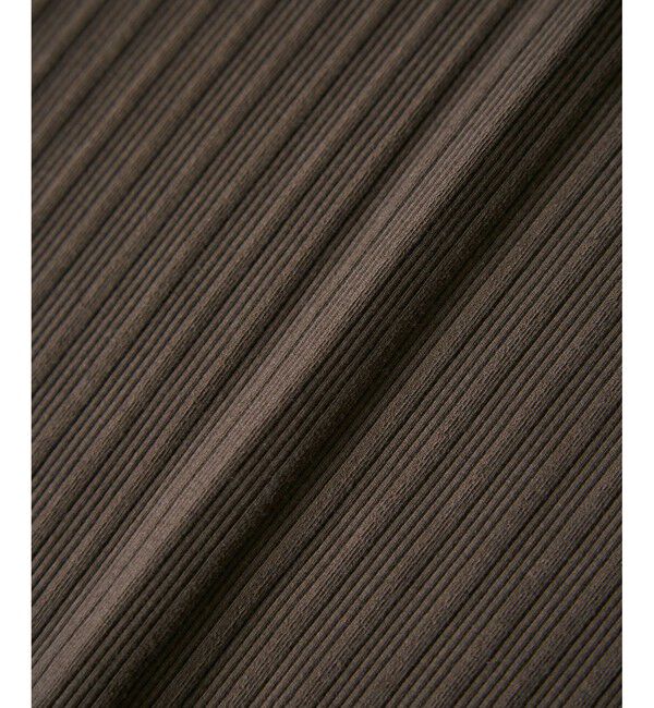 VIS「ポロ衿ランダムリブワンピース」|ワンピース|