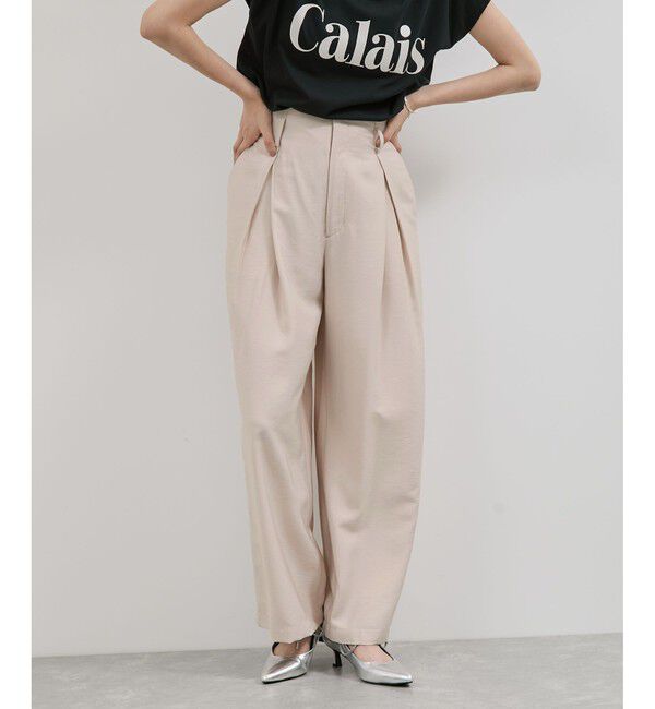 VIS「ボックスタックリラックスパンツ」|チノ|