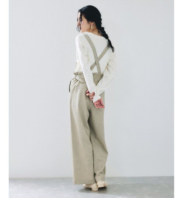 VIS「サスペンダー付き2WAYワイドパンツ」|チノ|